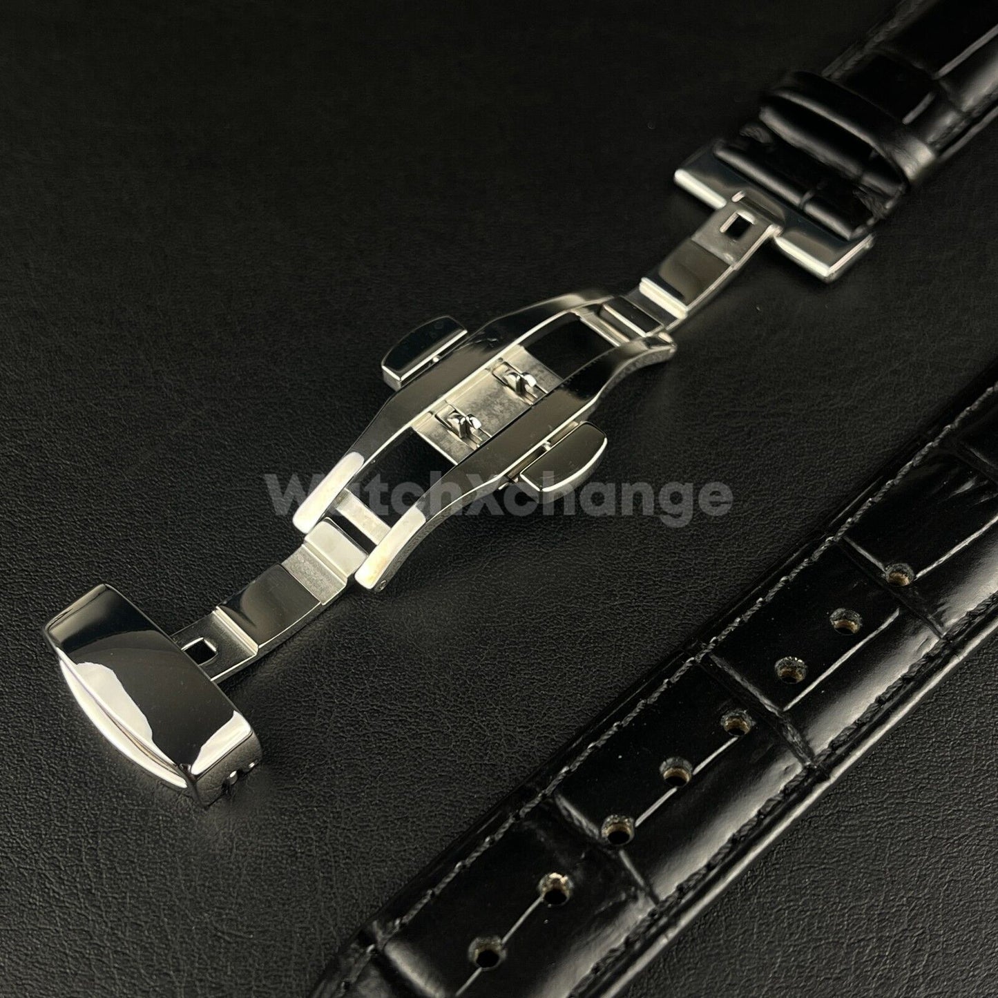 19mm 20mm Black Leather Strap For Tissot PRC200 T17 T41 T461 T014430A T014410A