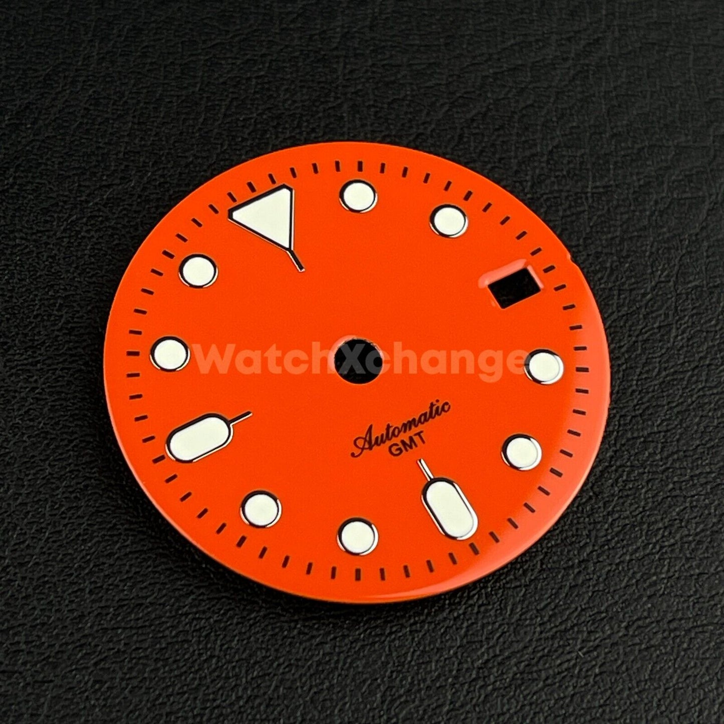 29mm Orange Watch Dial Green Luminous for SEIKO NH34 GMT Watch Movement Parts