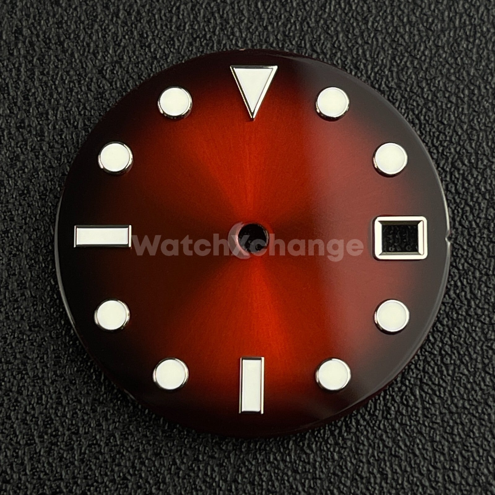 28.5mm Red & Black Watch Dial Face for SEIKO NH35 Movement