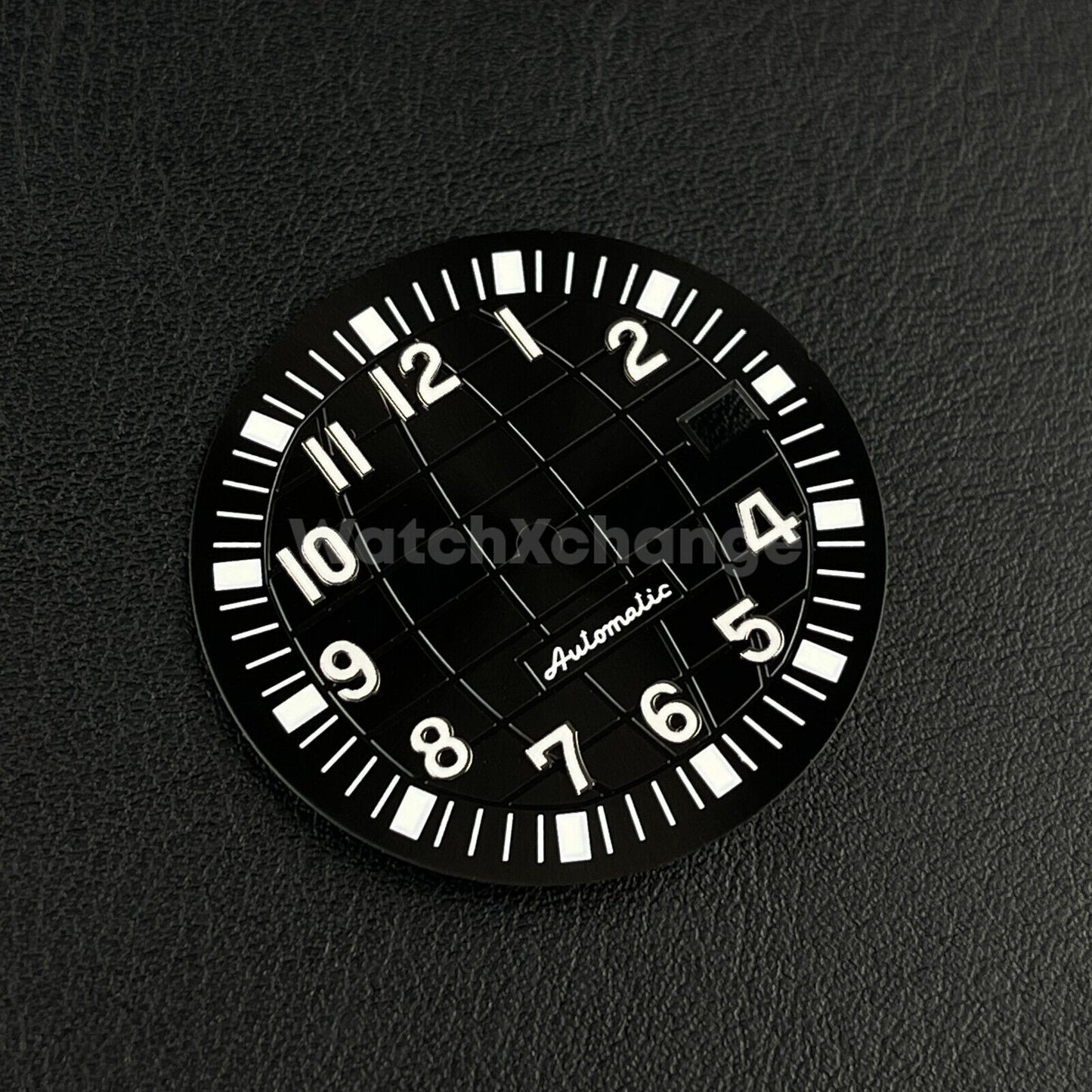 32mm Black & White Watch Dial for SEIKO NH35/NH36/4R/7S Watch Movement Parts