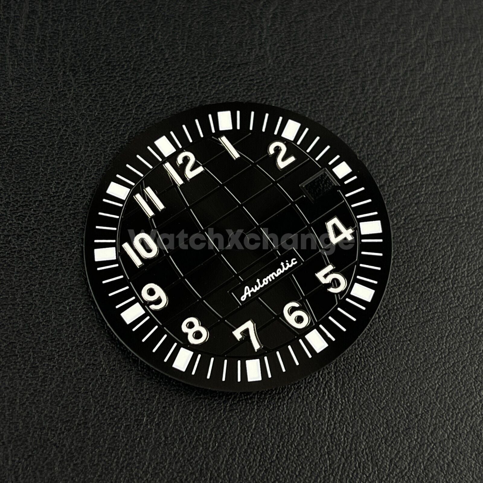 32mm Black & White Watch Dial for SEIKO NH35/NH36/4R/7S Watch Movement Parts