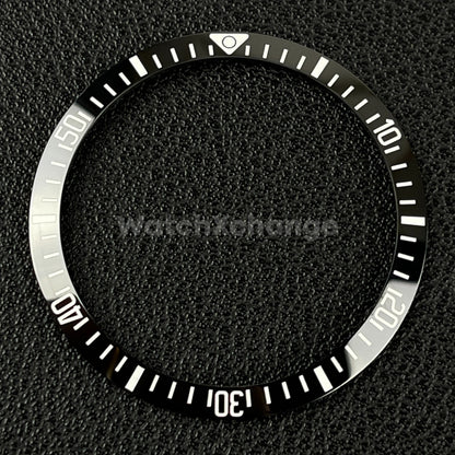 34mm Black & White Ceramic SUB Bezel Insert For Seiko Rolex Tudor Divers Watch