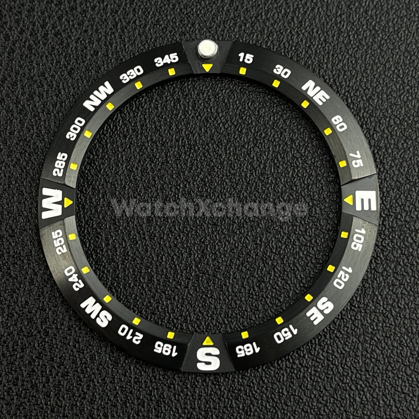 41mm Black Compass Stainless Steel Bezel Insert Seiko King Prospex Samurai SRPF