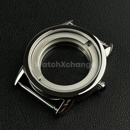 Sapphire Crystal 42mm Stainless Steel Watch Case For ETA 2824 PT5000 Movement