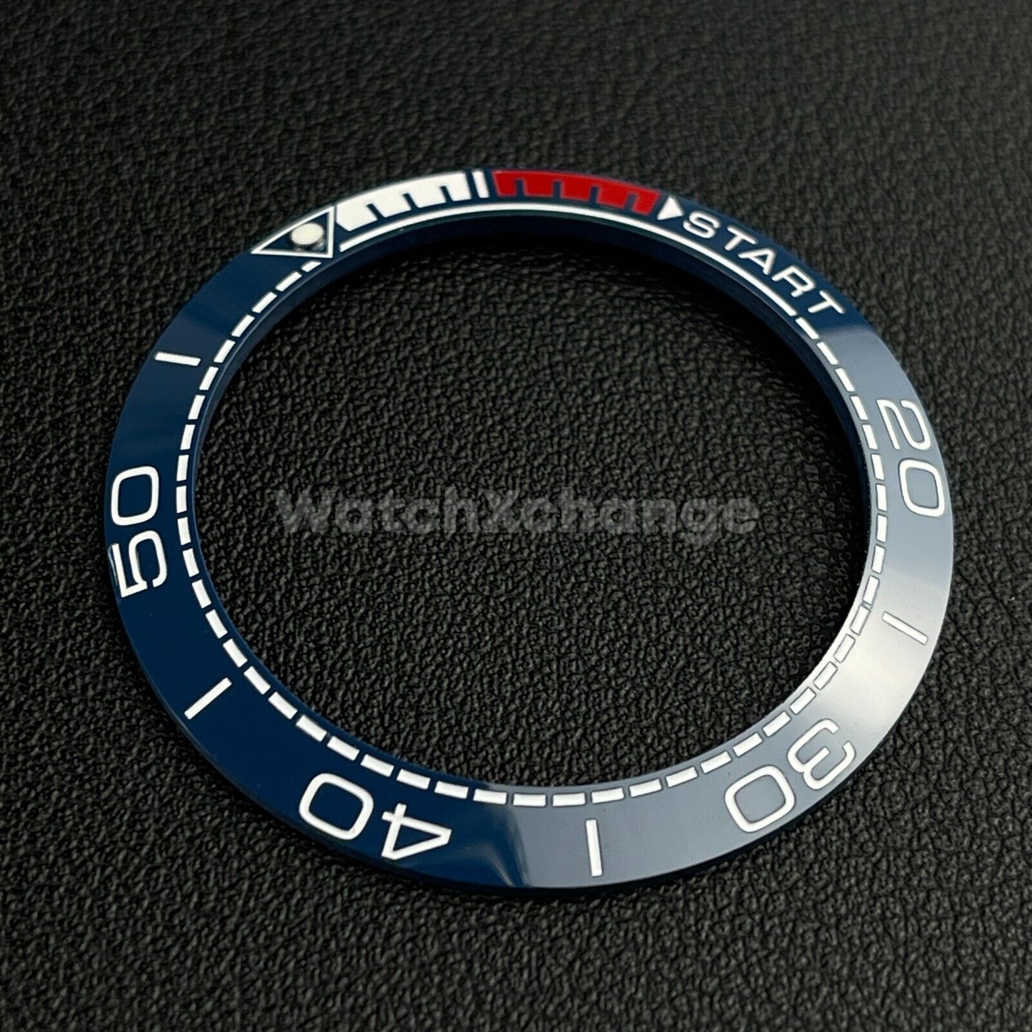 Blue & Red Ceramic Bezel Insert 41.5mm for Rolex Seiko SKX SRPD Omega