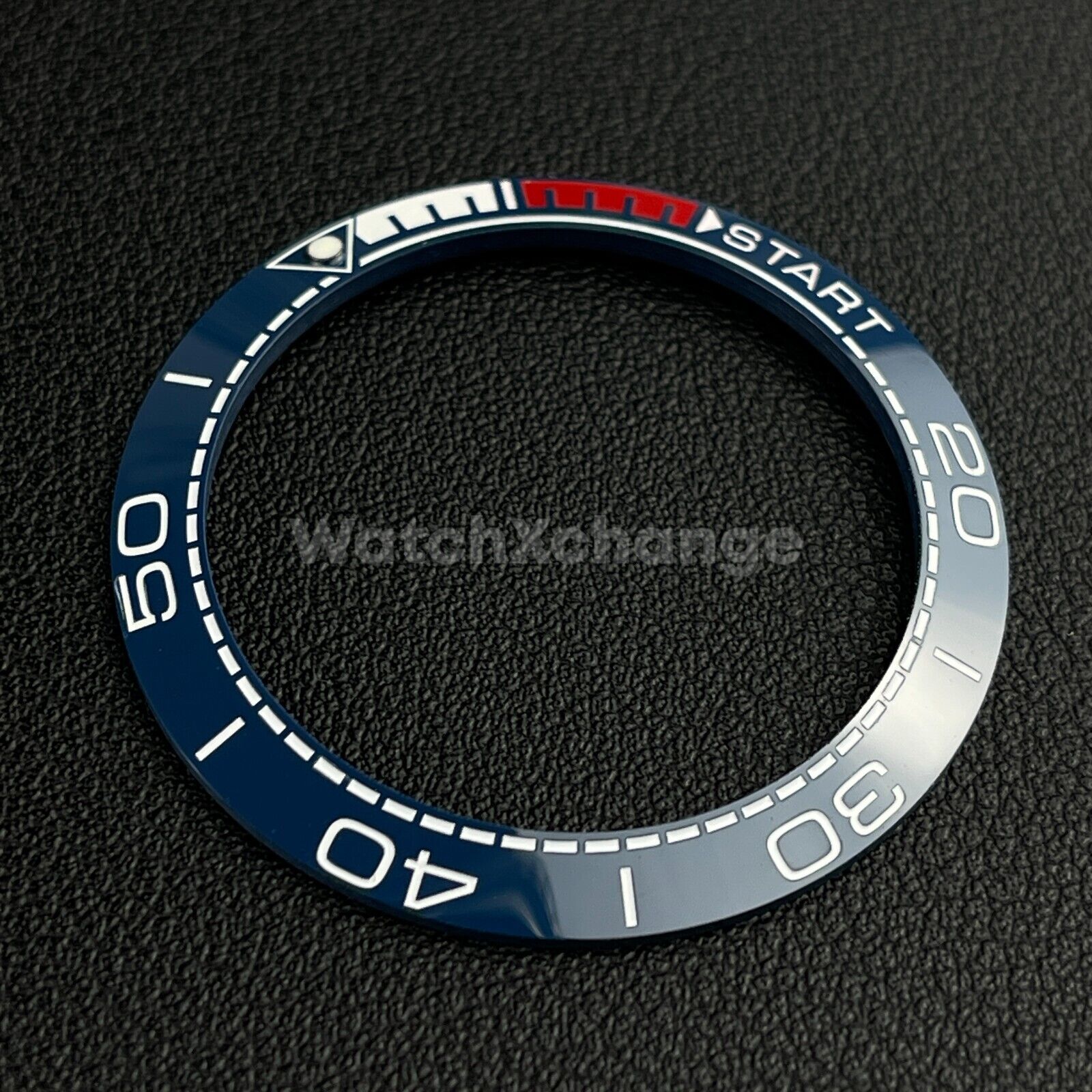 Blue & Red Ceramic Bezel Insert 41.5mm for Rolex Seiko SKX SRPD Omega