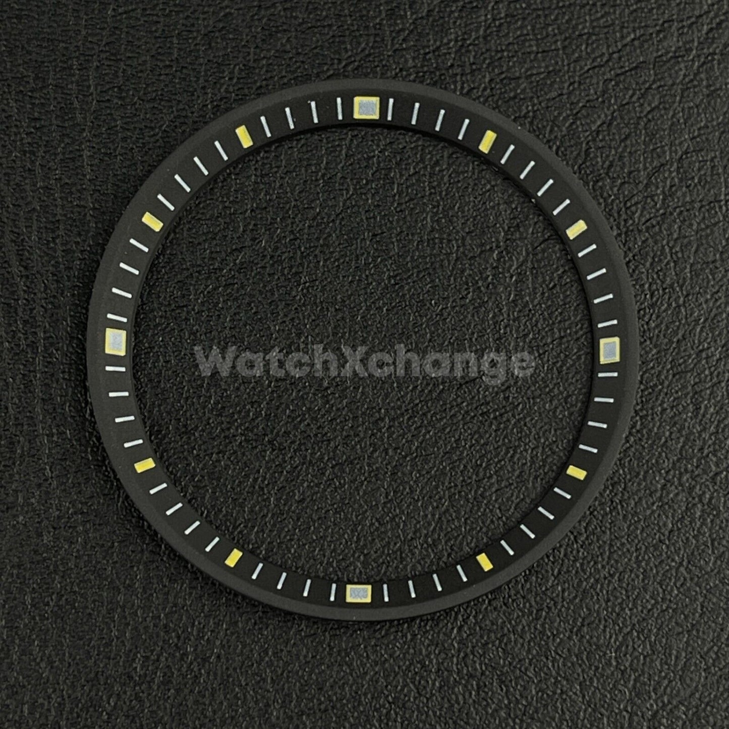 Black & Yellow Chapter Ring for Seiko SKX007 SRPD & Mod Watches 32.3mm NH36 NH35