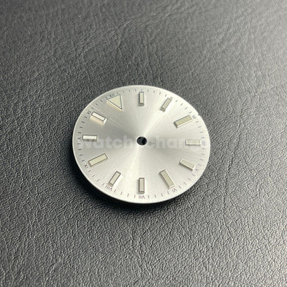 28.5MM Silver Watch Dial Luminous Watch Accessory for NH35/ETA2836/8215 Movement