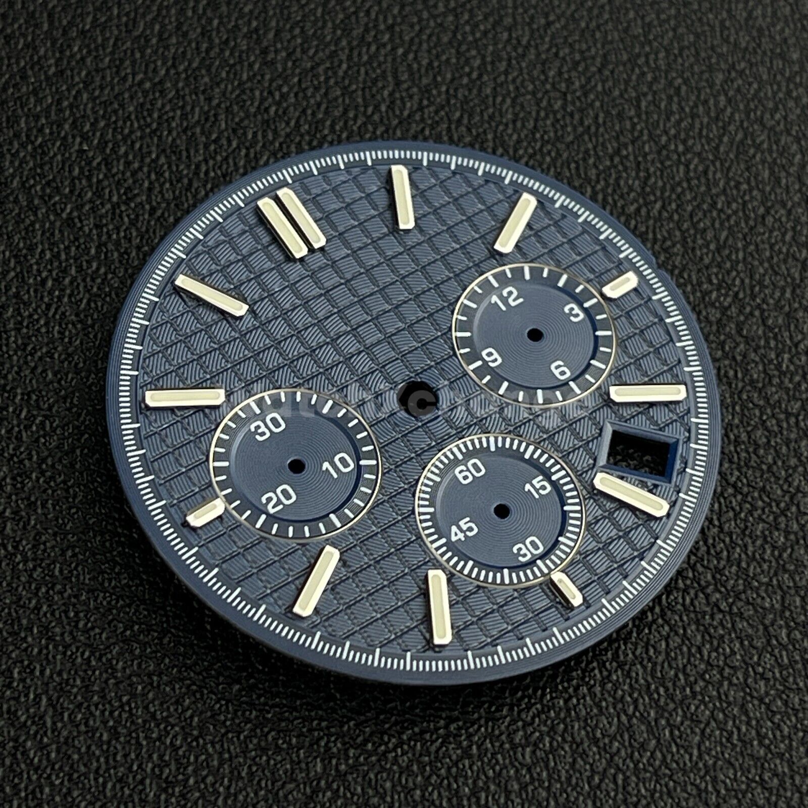 Blue 31.8mm Modified Watch Dial Accessory for VK63 Quartz Movement