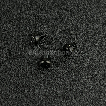 Black 3pcs Watch Case Screw for Seiko SNE497 498 499 518 533 535 537 Tuna Diver
