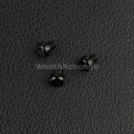 Black 3pcs Watch Case Screw for Seiko SNE497 498 499 518 533 535 537 Tuna Diver