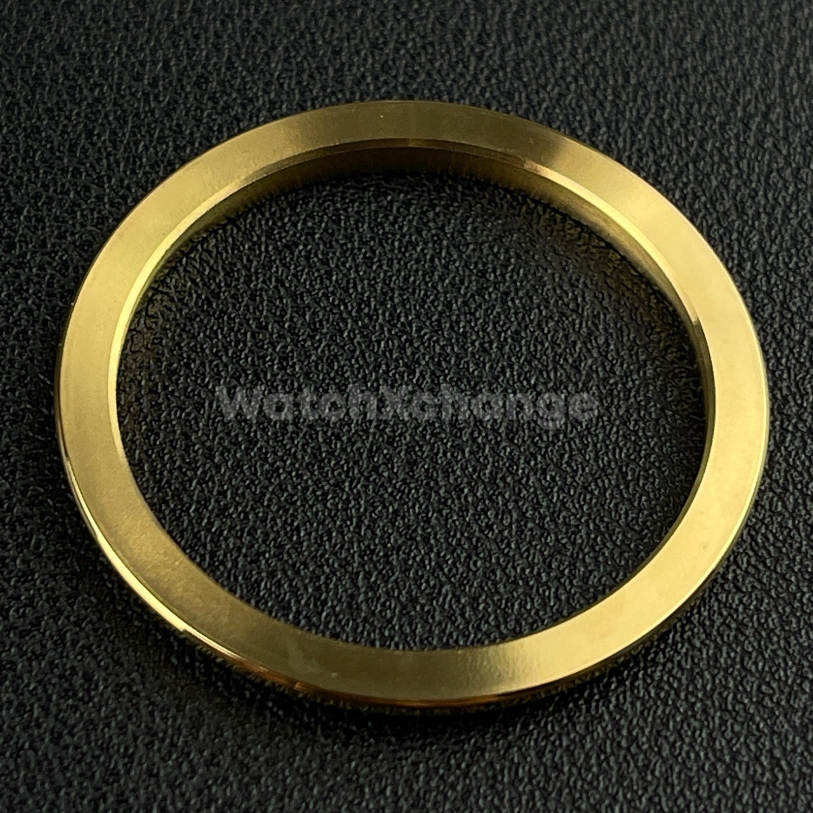 Gold Curved Polished Stainless Steel Watch Bezel Insert Ring 36mm 39mm