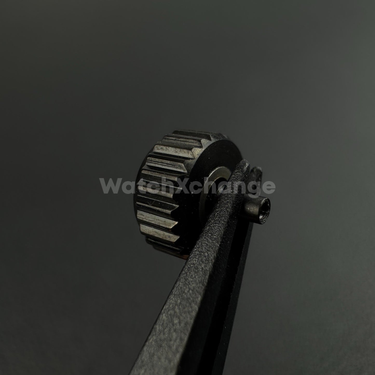 Black Long Tube Replacement Watch Crown 2mm 2.5mm Hole Diameter 3mm - 8mm Head