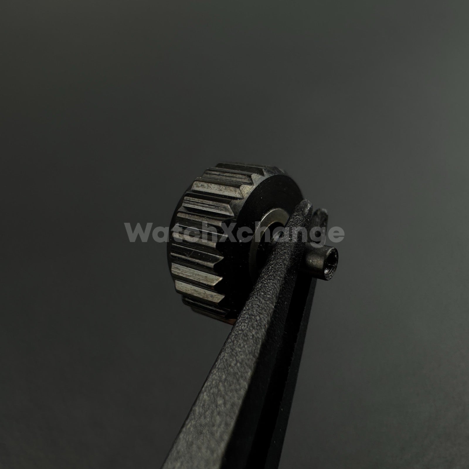 Black Long Tube Replacement Watch Crown 2mm 2.5mm Hole Diameter 3mm - 8mm Head
