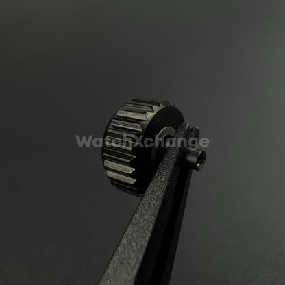 Black Long Tube Replacement Watch Crown 2mm 2.5mm Hole Diameter 3mm - 8mm Head