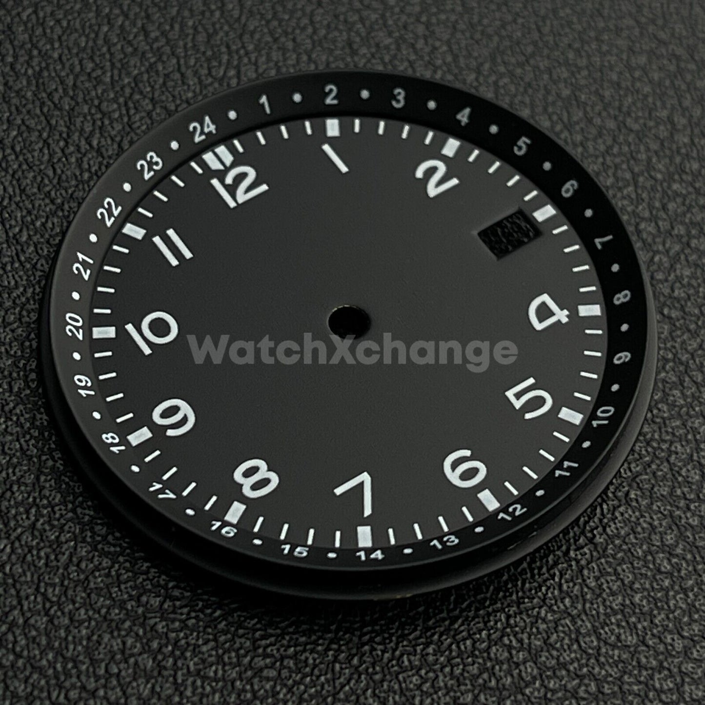 33.5mm Black Watch Dial for SEIKO NH35 NH36 Watch Movement