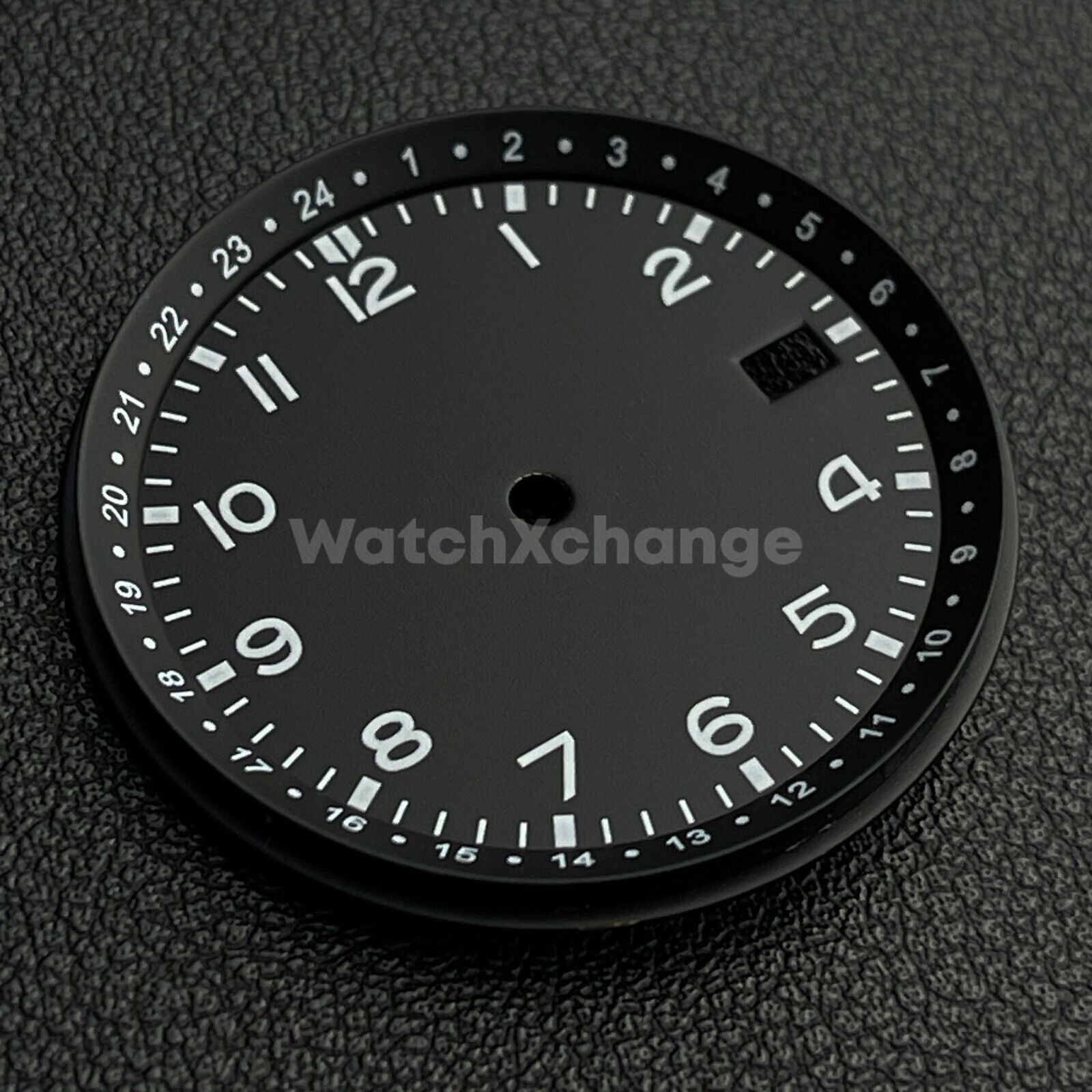 33.5mm Black Watch Dial for SEIKO NH35 NH36 Watch Movement