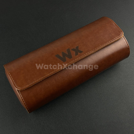 Brown Luxury Watch Storage Case Portable Travel Leather Watch Handmade Case