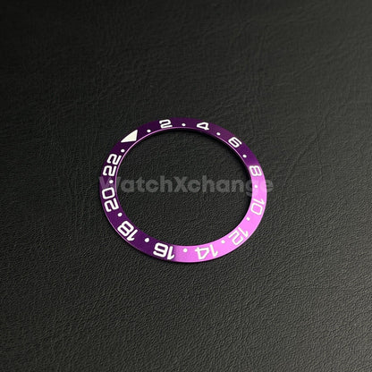 38mm Metal Bezel insert For Divers Watch Rolex GMT Seiko SKX SRPD Purple