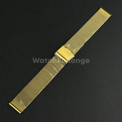 Gold Milanese Mesh Watch Strap Band Stainless Steel Metal 6mm - 18mm