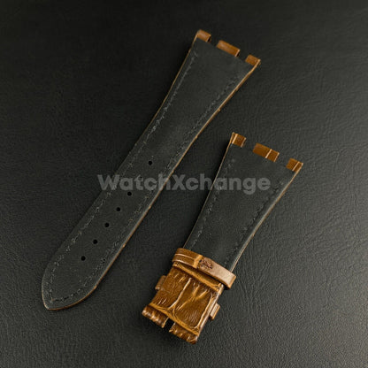 Brown High Quality Genuine Leather Watch band Strap 28mm for AP ROYAL OAK