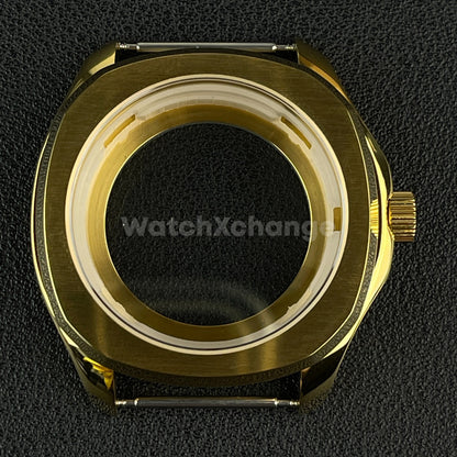 40mm Gold Stainless Steel Watch Case For Japanese NH35 NH36 NH38