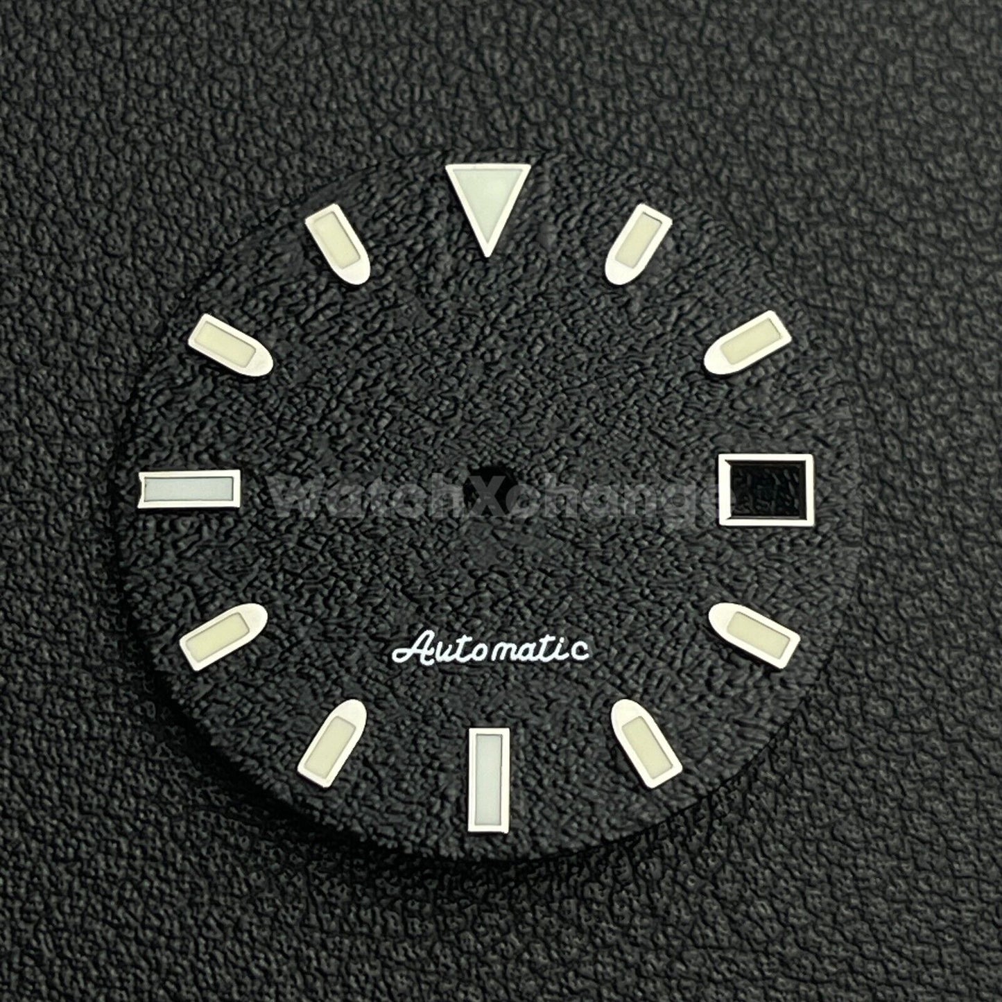 29mm Black Watch Dial w/Green Luminous Replacement for NH35 4R35 Movement
