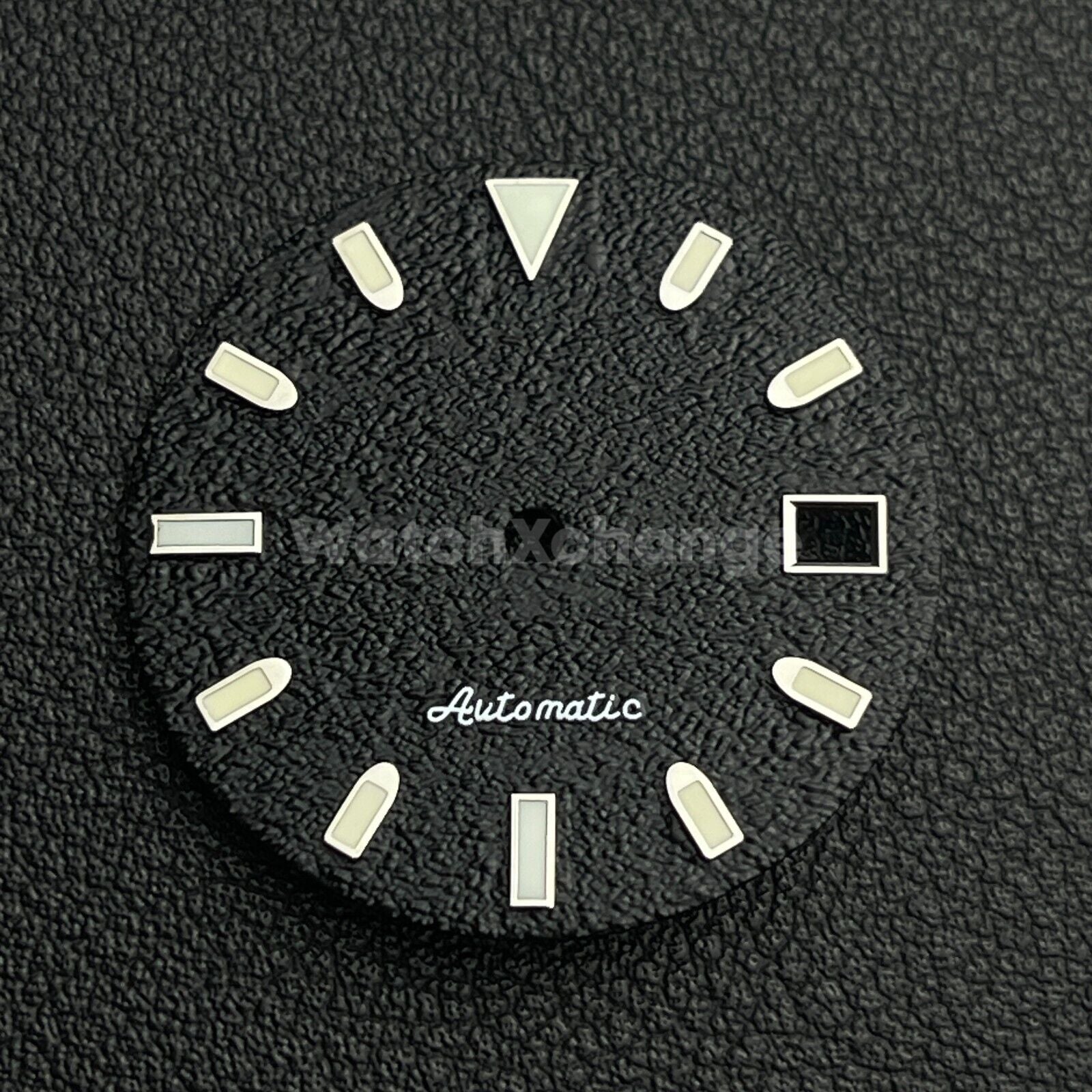 29mm Black Watch Dial w/Green Luminous Replacement for NH35 4R35 Movement