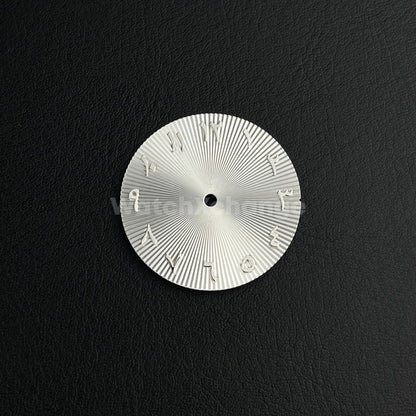28.5mm Silver Arabic Watch Dial NH35 NH36 Movement Professional