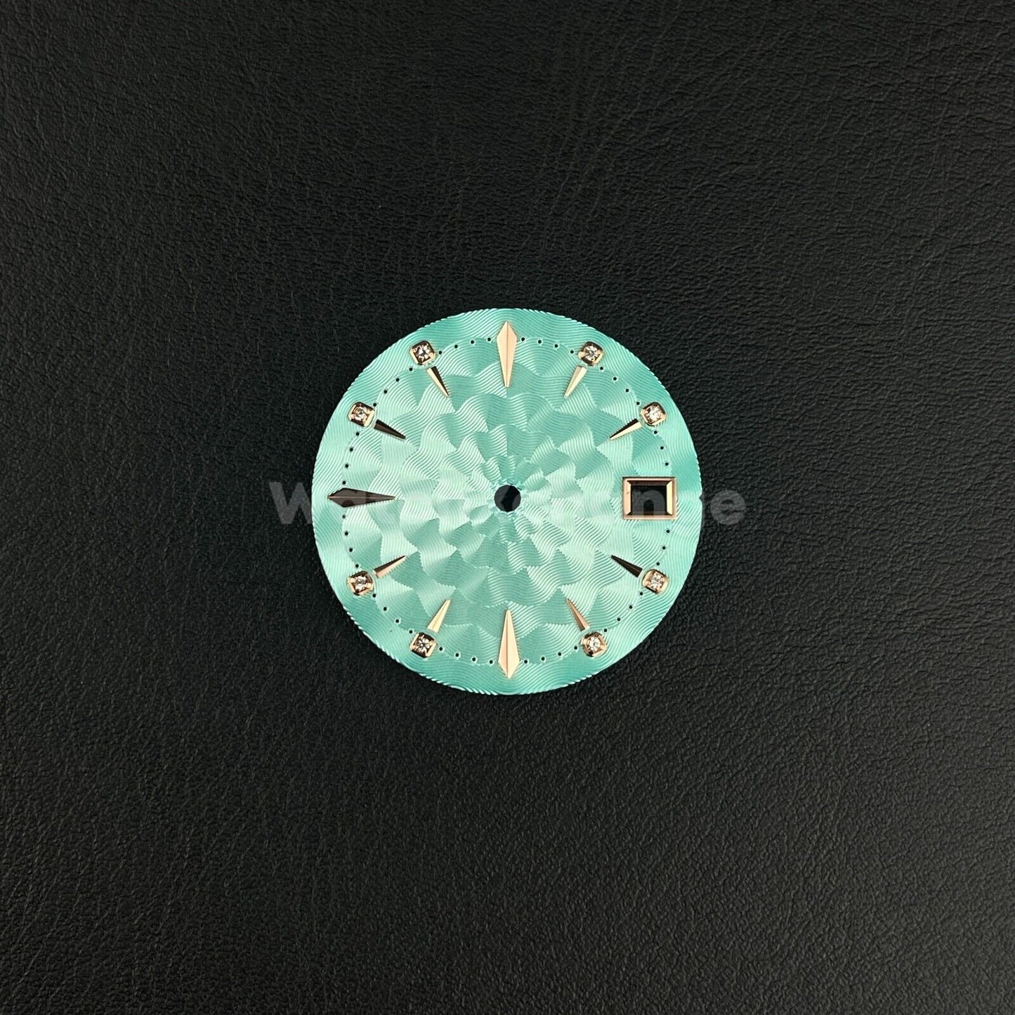 29mm Cyan Watch Dial Face Radial Pattern Diamond Scale for NH35/36 Movements