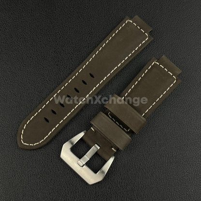 Brown Frosted Leather Watch Strap for Timex Tidal Compass T2N72 T2N720 14mm 16mm