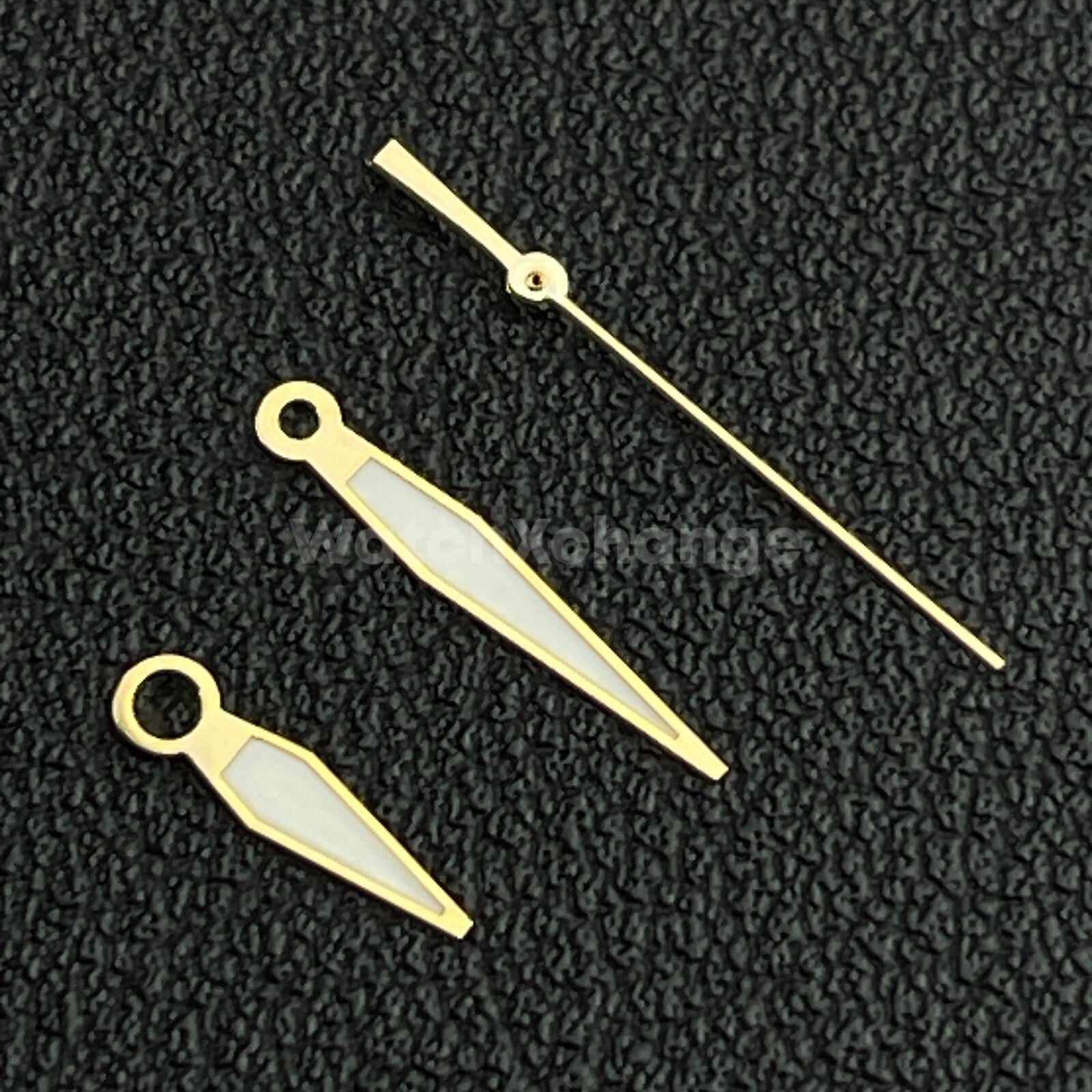Gold & White Watch Hands For SEIKO NH35 NH36 Movements Pilot Style