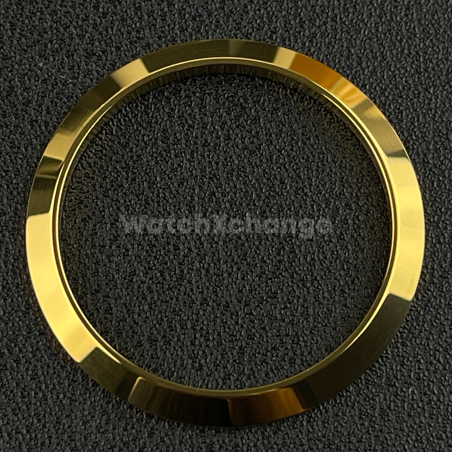 Gold Sloped Polished Stainless Steel Watch Bezel Insert Ring 36mm 39mm