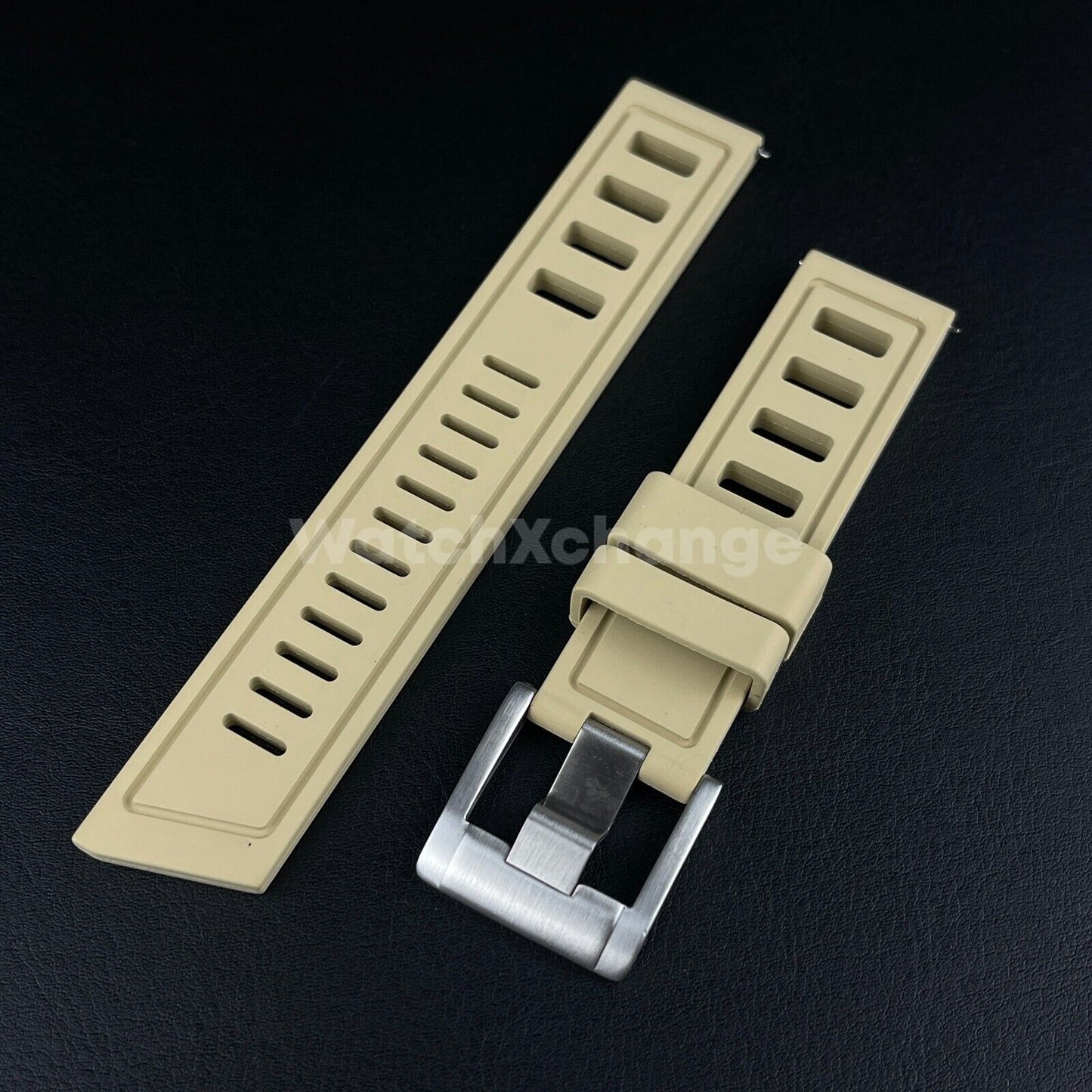 High Quality Premium FKM Rubber Watch Strap Band 20mm Various Colours