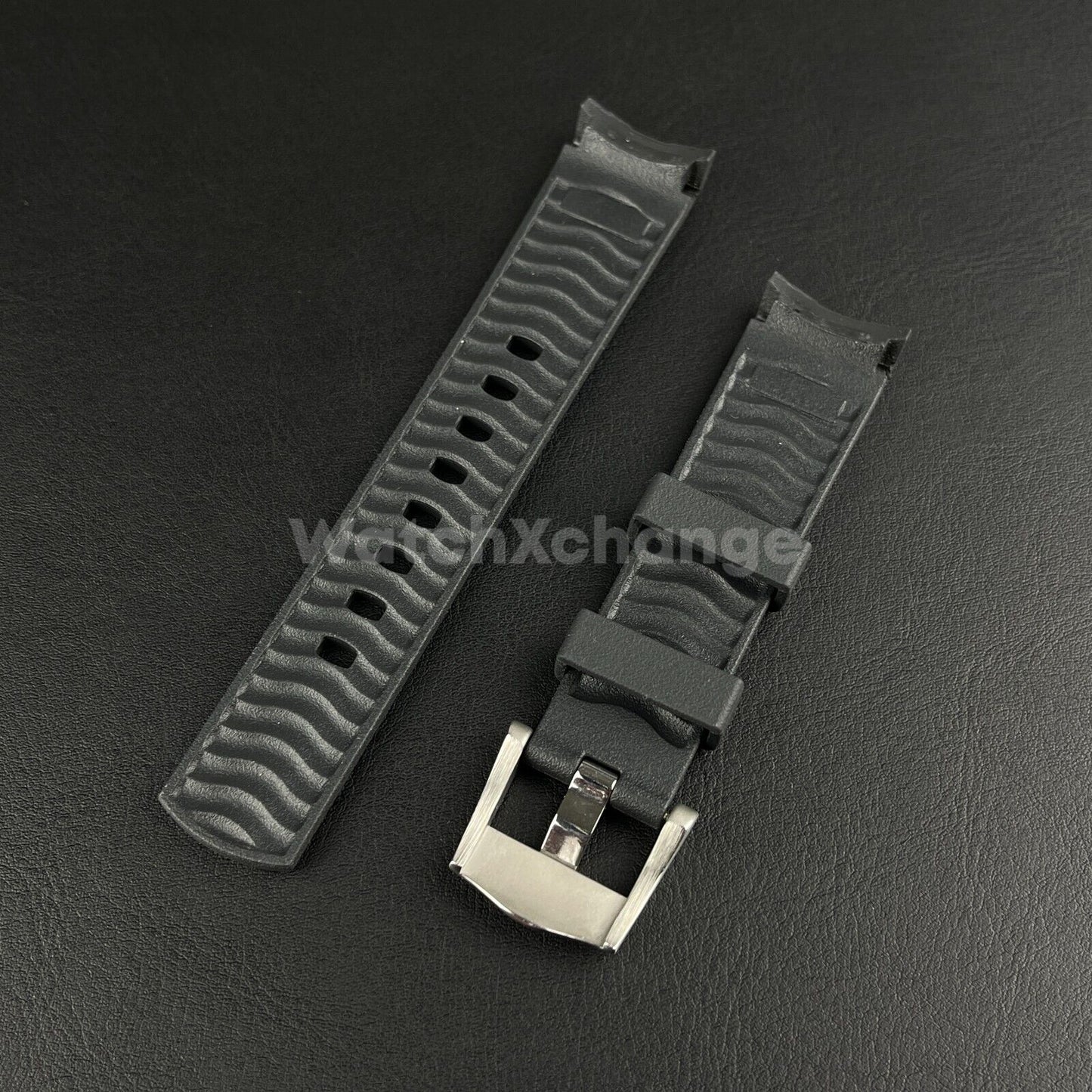 Black Rubber Watch Strap For Omega Seamaster 300 AT150 Watchband Watch