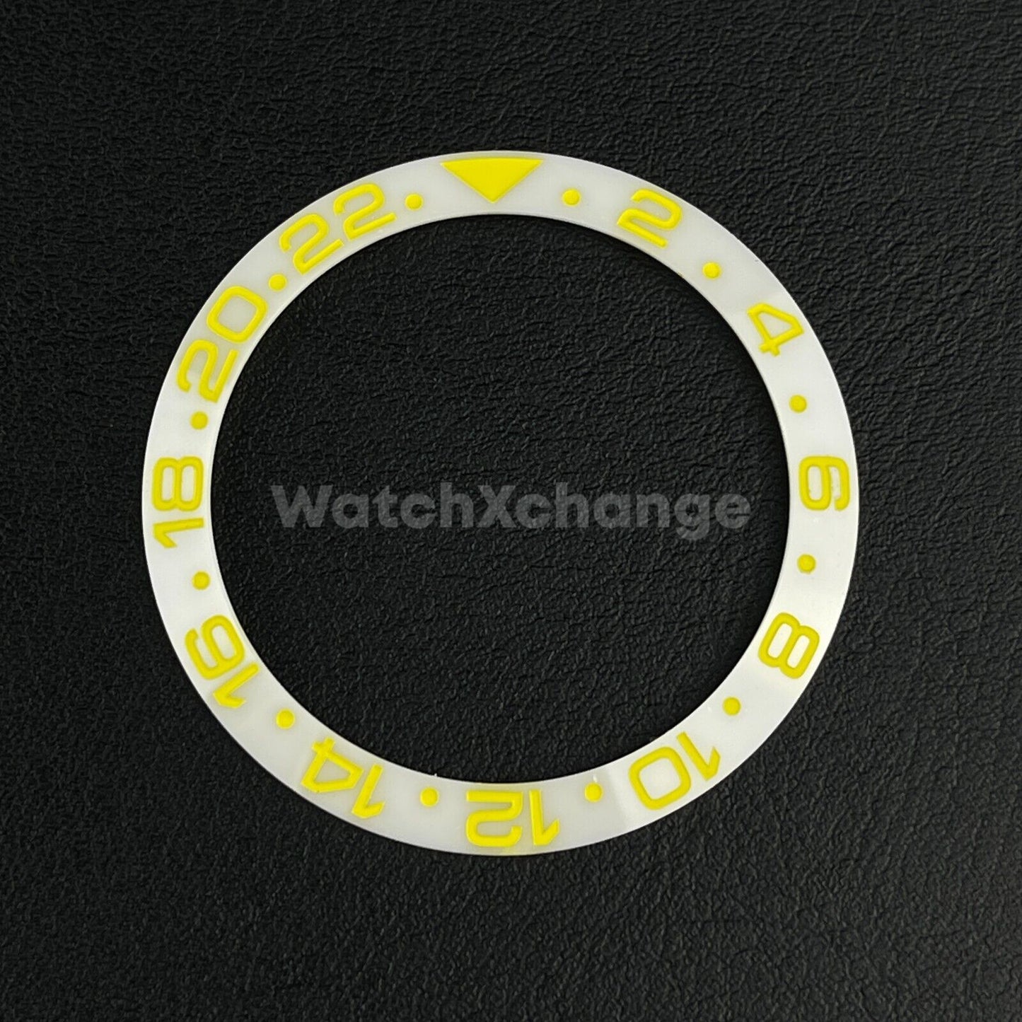 Yellow White 38mm Ceramic Bezel Insert For Rolex Seiko SKX007 SKX009 SRPD Sloped