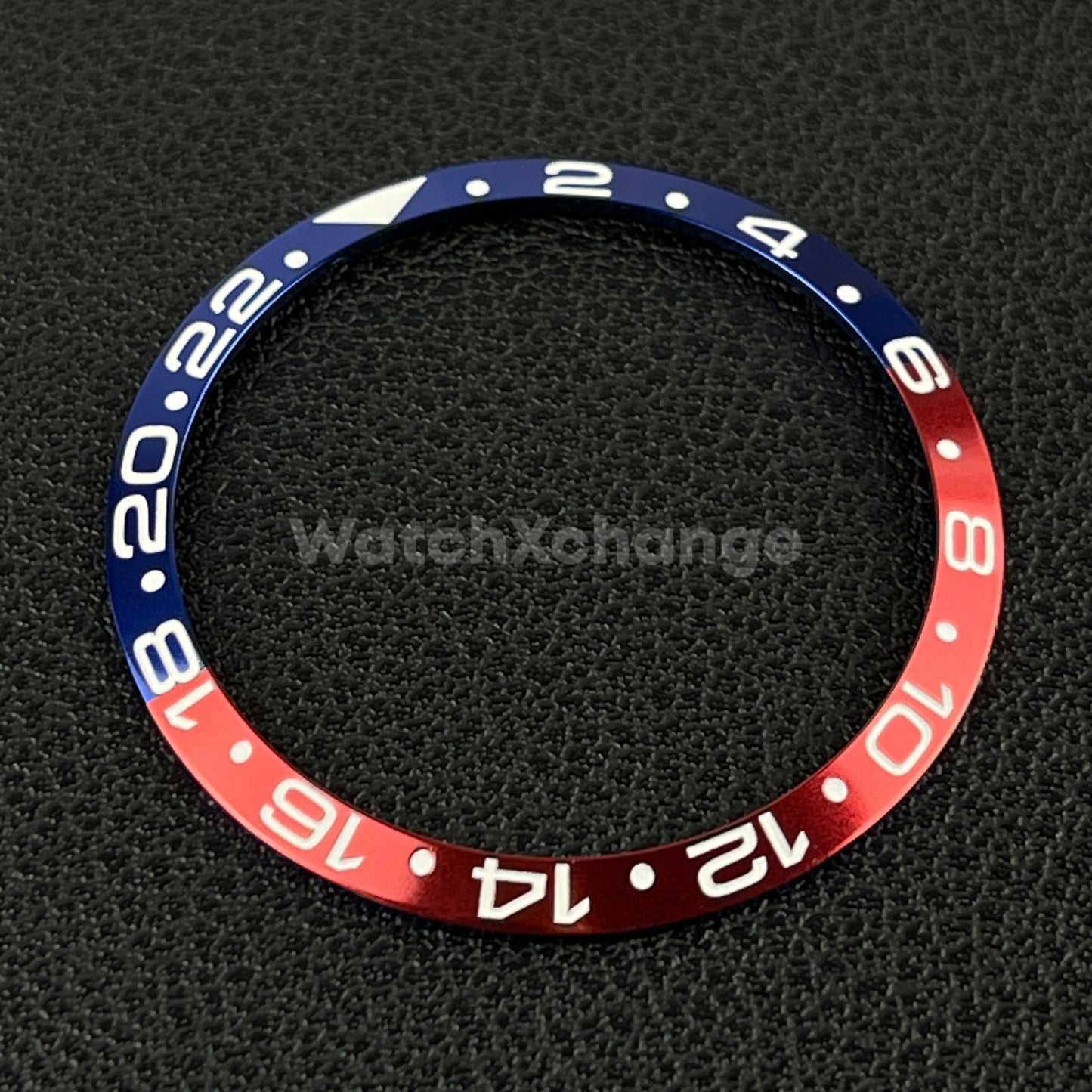 34mm Red & Blue Aluminium GMT Bezel Insert For Seiko Rolex Tudor Divers Watch