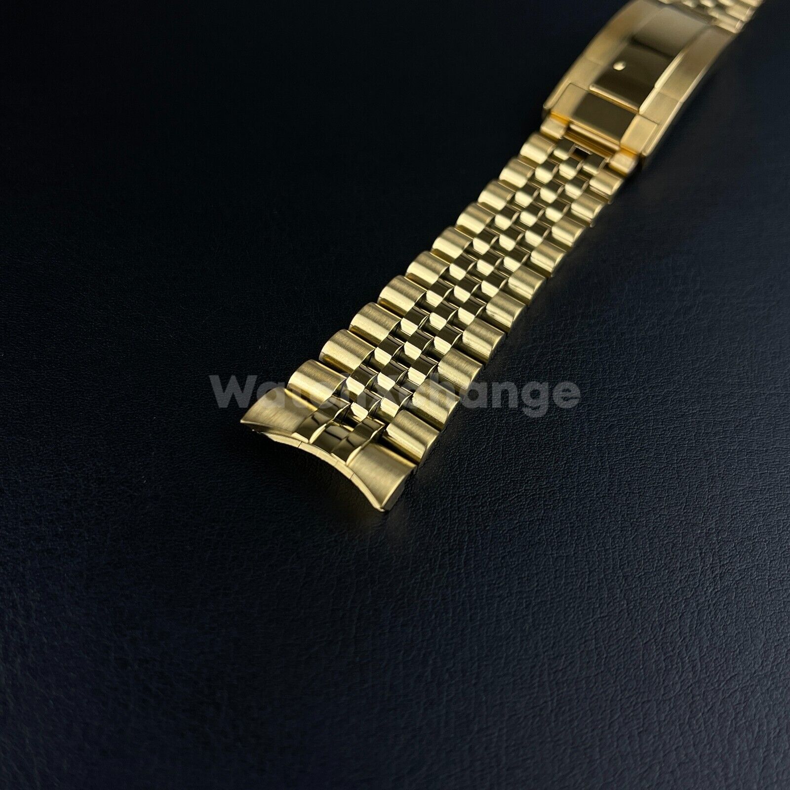 20mm Gold Jubilee Watchband Bracelet Oyster Deployment Clasp For Rolex Sub GMT