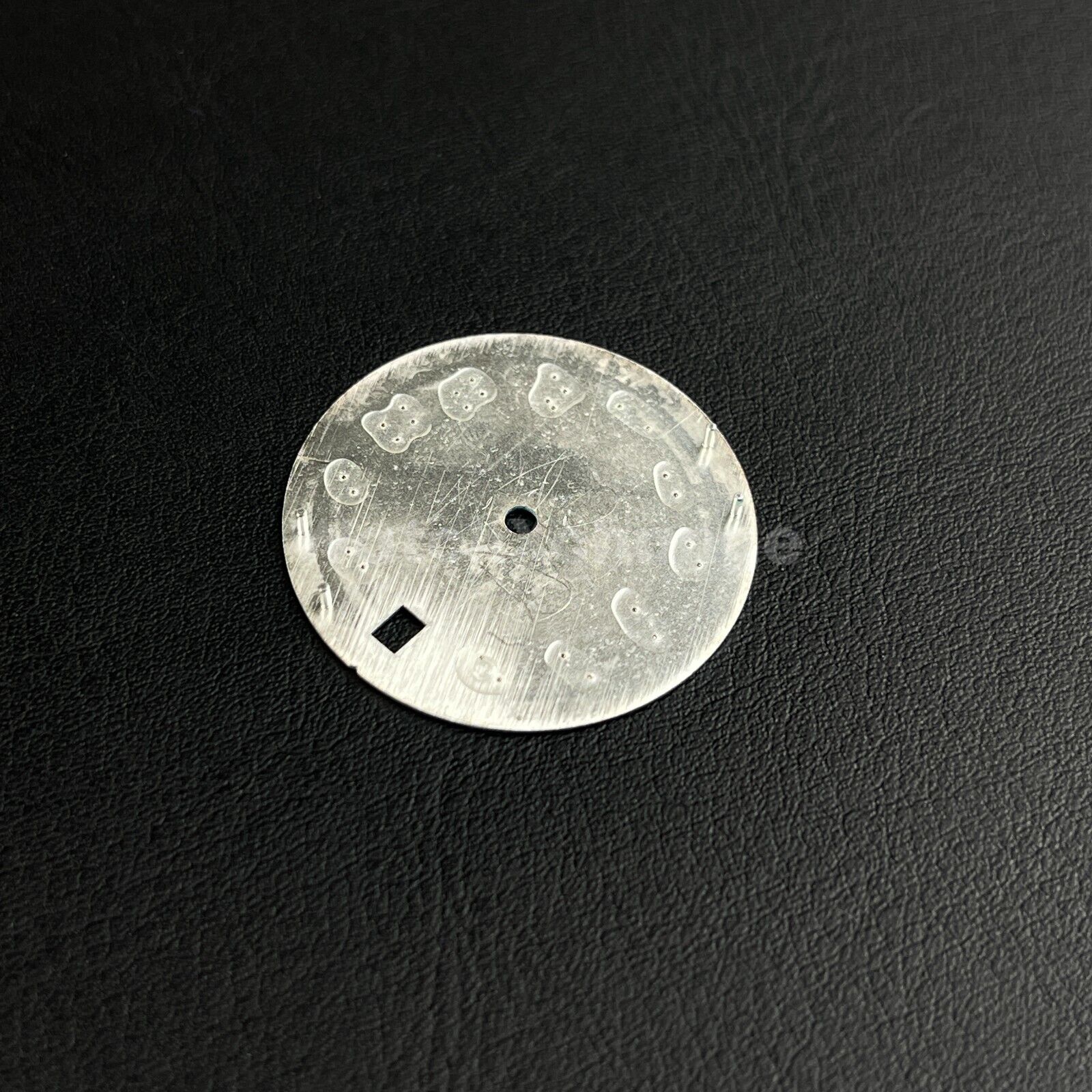 28.5mm Olive Green Silver Arabic Watch Dial NH35 NH36 Movement Professional