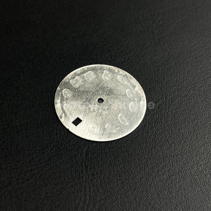 28.5mm Olive Green Silver Arabic Watch Dial NH35 NH36 Movement Professional