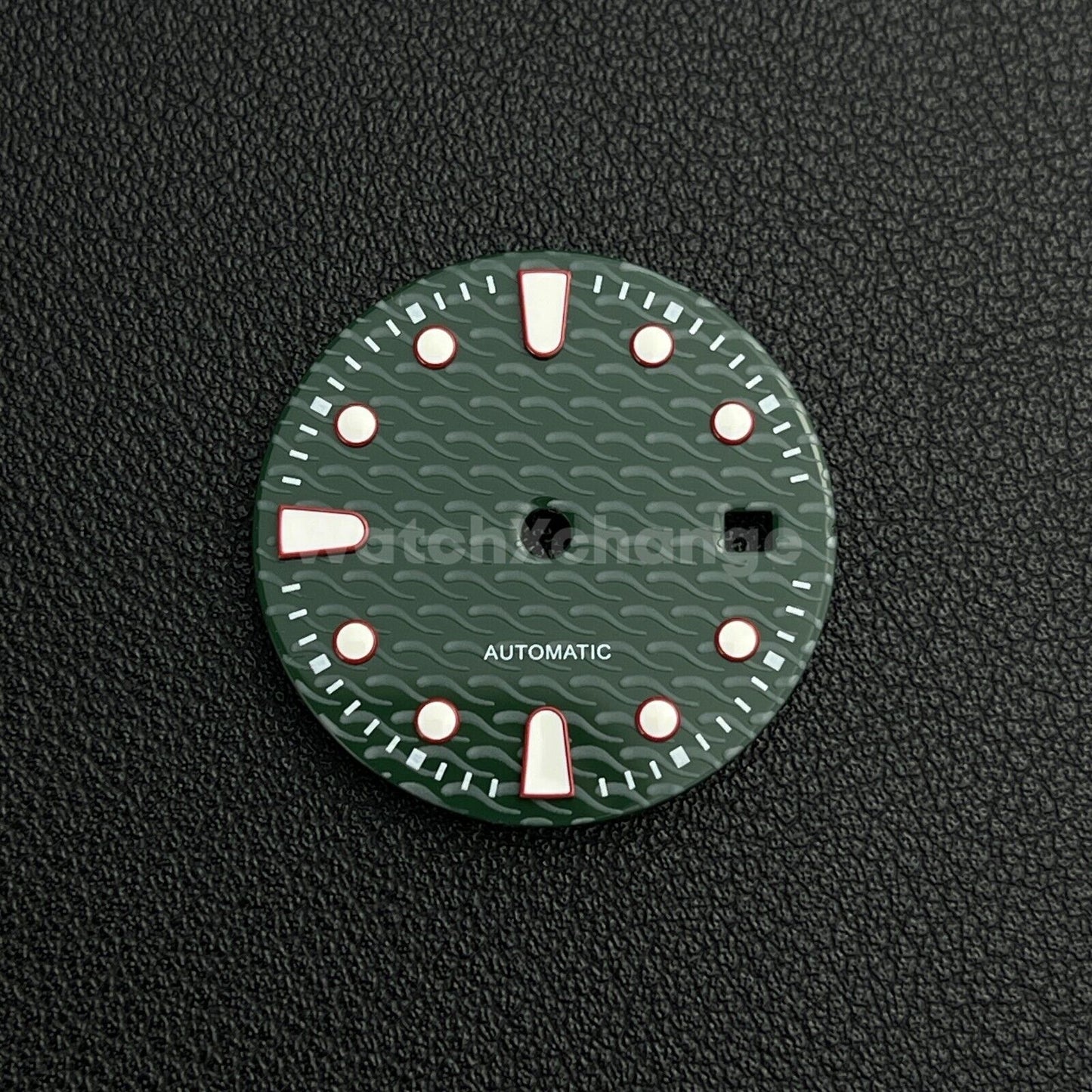 29mm Green Wave Wavy Texture Watch Dial for 2813 8215 8200 821A Movements