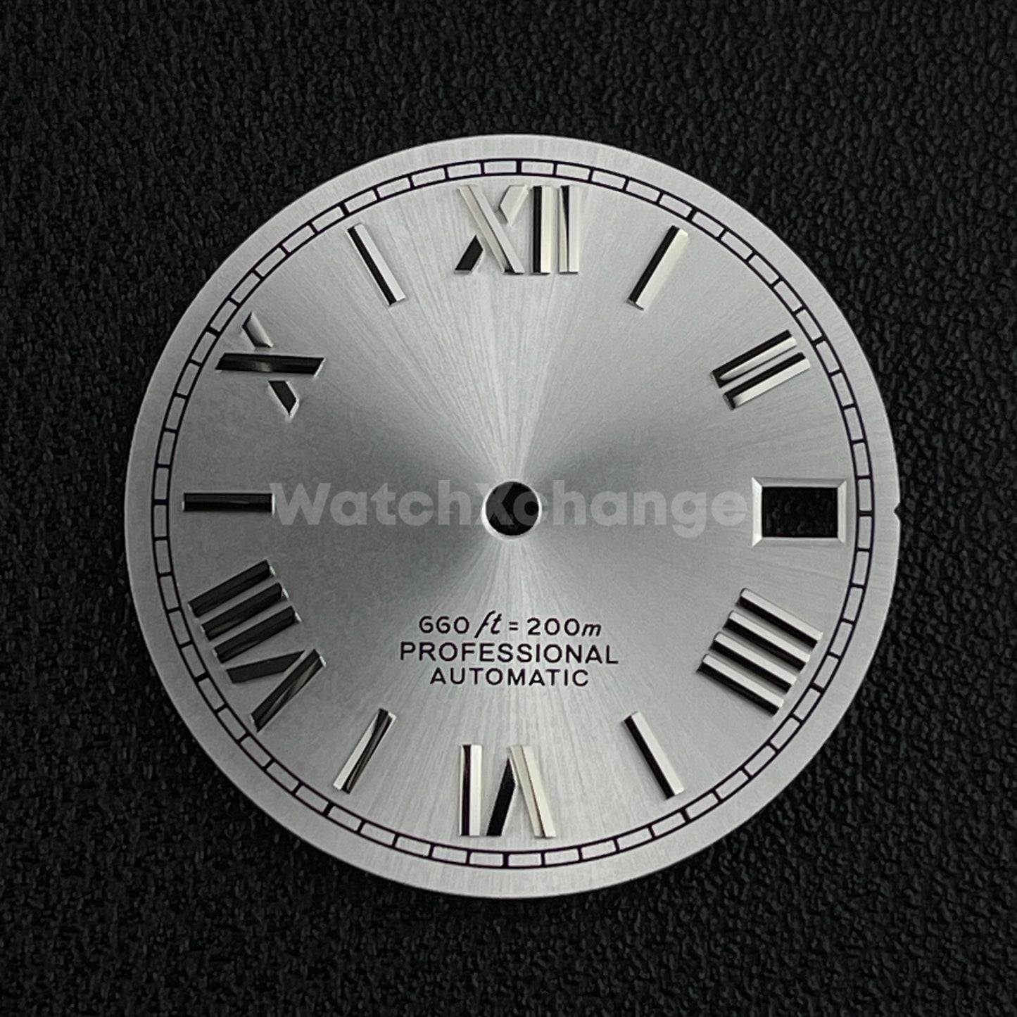28.5mm White Silver Roman Numeral Watch Dial for SEIKO NH35 4R35 Movements