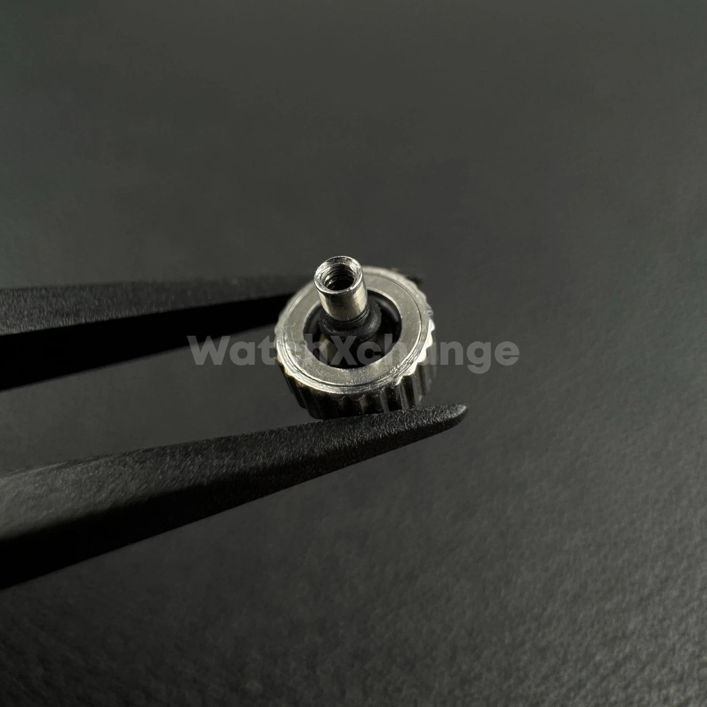 Silver Long Tube Replacement Watch Crown 2mm 2.5mm Hole Diameter 3mm - 8mm Head