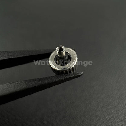 Silver Long Tube Replacement Watch Crown 2mm 2.5mm Hole Diameter 3mm - 8mm Head