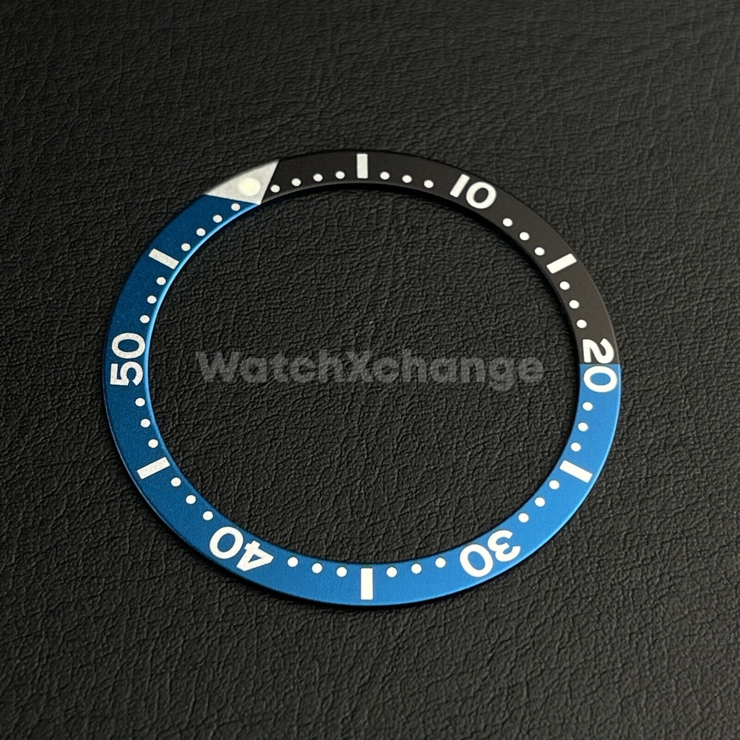 Blue & Black 39mm Flat Aluminium Bezel Insert For Divers Watch Seiko Mod Turtle