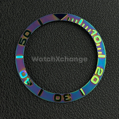 38mm Ceramic Bezel Insert Aurora Rainbow For Rolex Seiko SKX SRPD