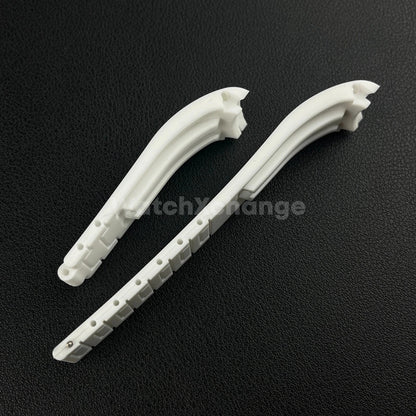 White 21mm 22mm Curved Rubber Strap for Rolex DAYTONA SUBMARINER Yacht-Master