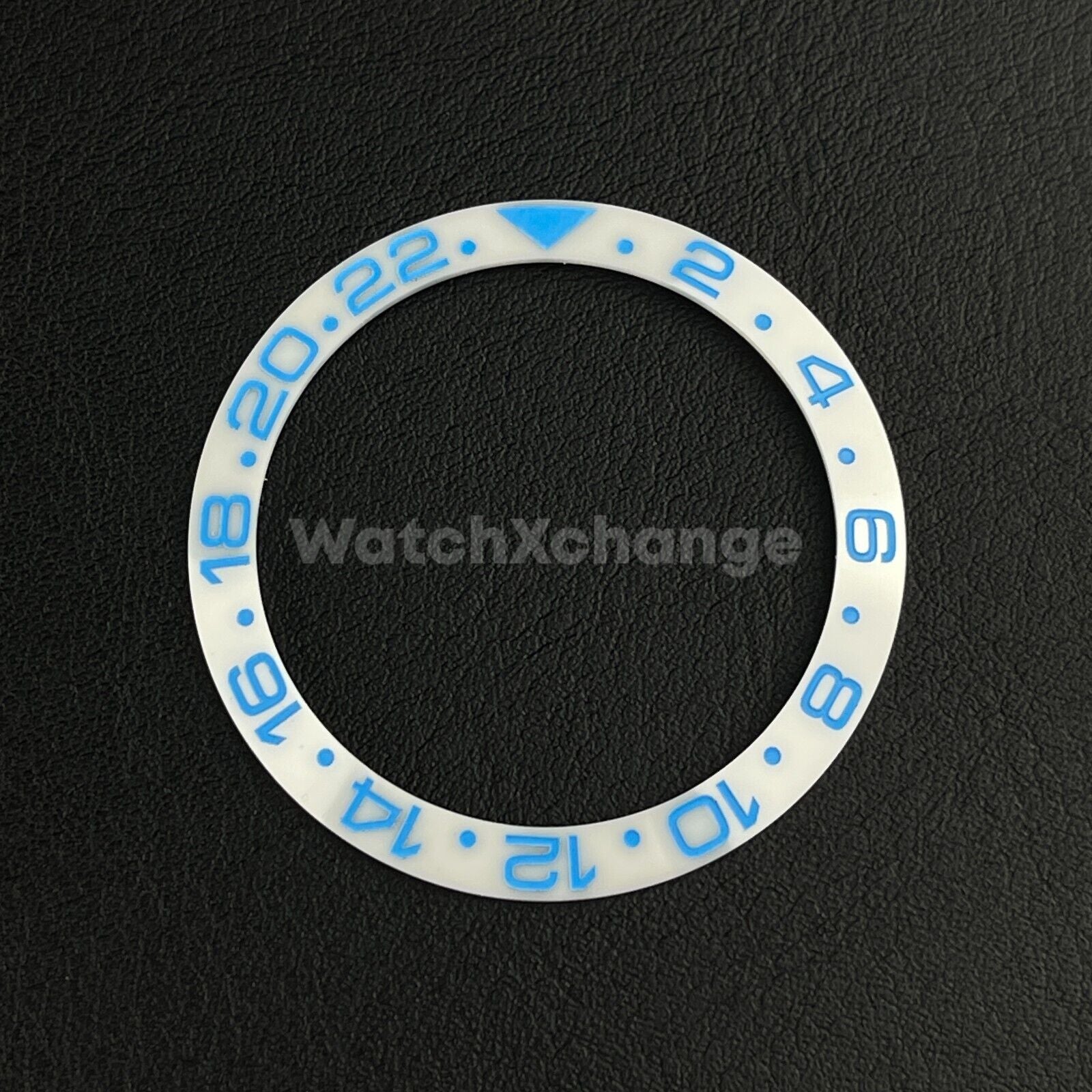 Blue & White 38mm Ceramic Bezel Insert For Rolex Seiko SKX007 SKX009 SRPD Sloped