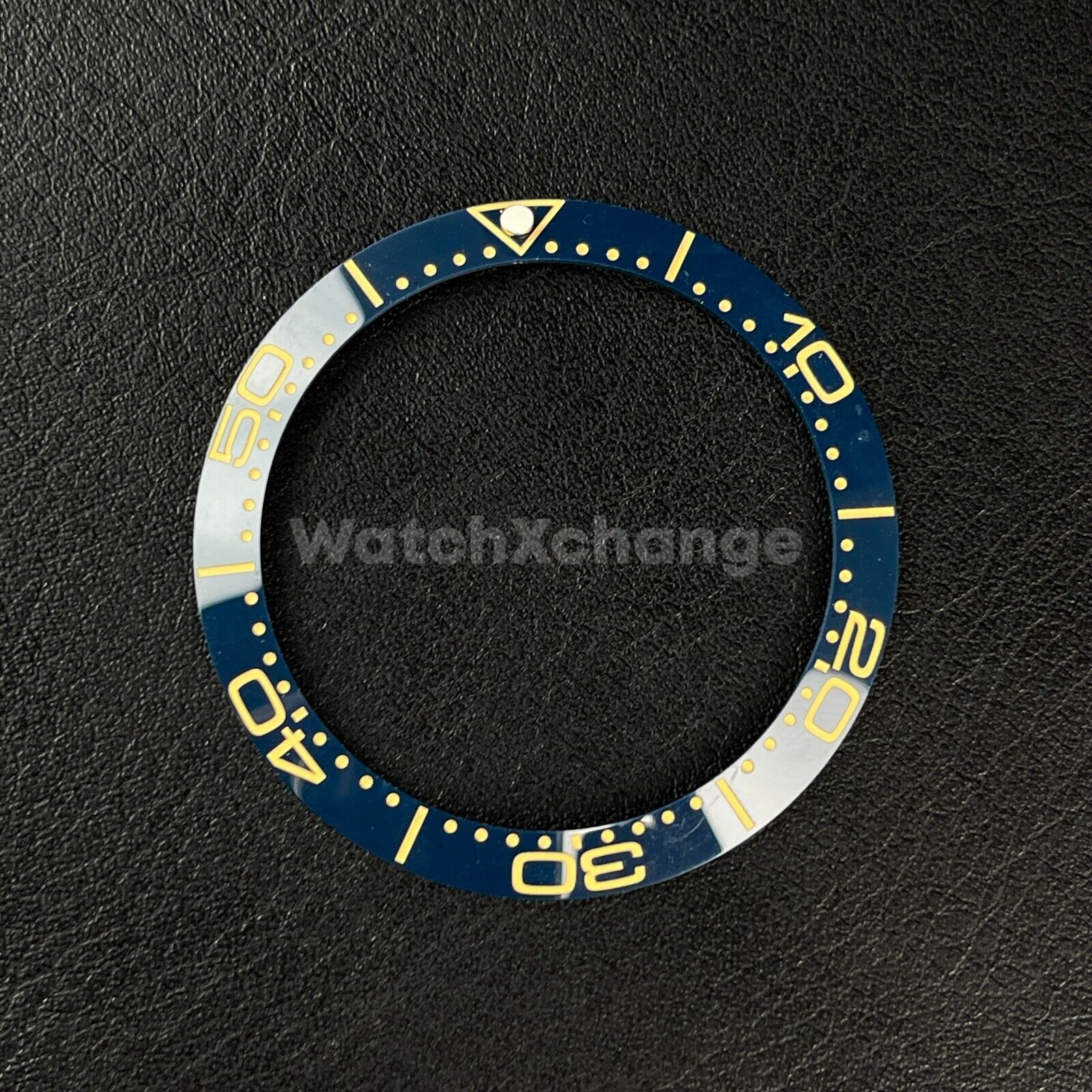 Blue & Gold Ceramic Bezel insert 41.5mm Rolex Seiko SKX SRPD Omega