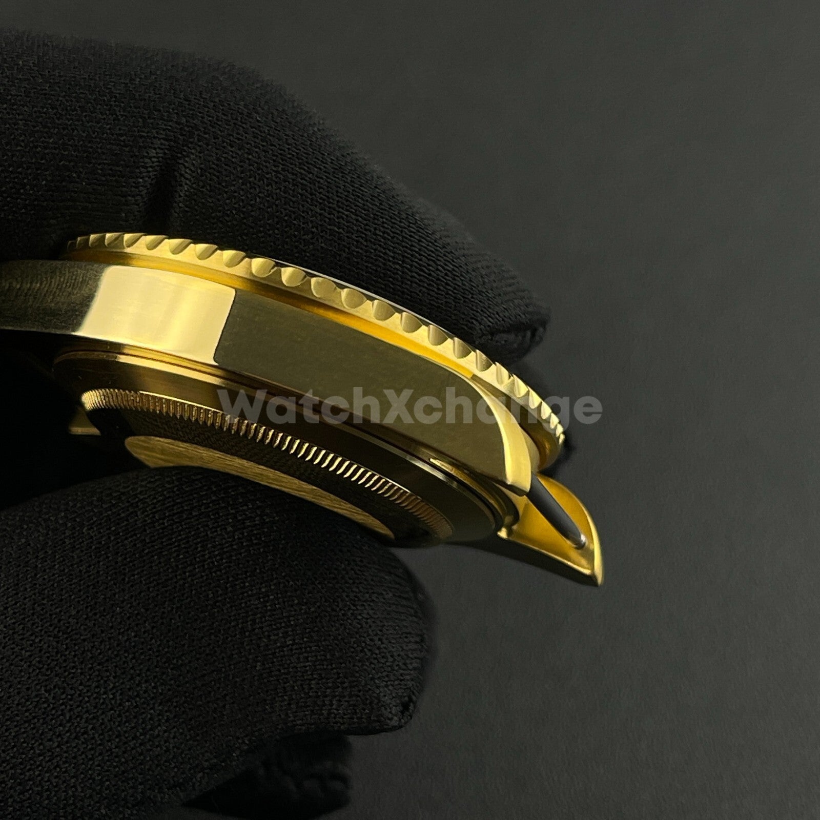 40mm Gold Stainless Steel Divers Watch Case GMT Submariner for NH35 NH36